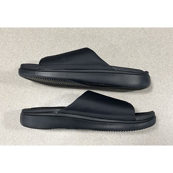 New- Islide NBA Golden State Warriors Logo Slide Sandals Black Unisex Size 12 main image 10